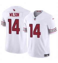 Men Arizona Cardinals 14 Michael Wilson White 2025 F U S E  Vapor Untouchable Limited Stitched Jersey Men Arizona Cardinals 14 Michael Wilson White 2025 F U S E  Vapor Untouchable Limited Stitched Jersey
