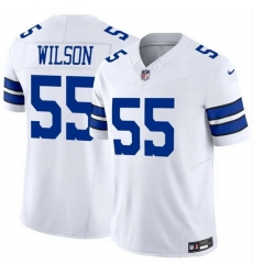 Men Dallas Cowboys 55 Logan Wilson White 2025 F U S E Vapor Untouchable Limited Stitched Football Jersey Men Dallas Cowboys 55 Logan Wilson White 2025 F U S E Vapor Untouchable Limited Stitched Football Jersey