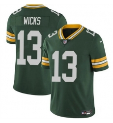 Men Green Bay Packers 13 Dontayvion Wicks Green 2025 Vapor Untouchable Limited Stitched Football Jersey Men Green Bay Packers 13 Dontayvion Wicks Green 2025 Vapor Untouchable Limited Stitched Football Jersey