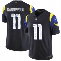 Men Los Angeles Rams 11 Jimmy Garoppolo Black 2025 F U S E Rivalries Vapor Limited Stitched Football Jersey Men Los Angeles Rams 11 Jimmy Garoppolo Black 2025 F U S E Rivalries Vapor Limited Stitched Football Jersey