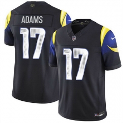 Men Los Angeles Rams 17 Davante Adams Black 2025 F U S E Rivalries Vapor Limited Stitched Football Jersey Men Los Angeles Rams 17 Davante Adams Black 2025 F U S E Rivalries Vapor Limited Stitched Football Jersey