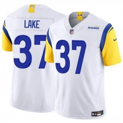 Men Los Angeles Rams 37 Quentin Lake White 2025 F U S E  Vapor Untouchable Stitched Football Jersey Men Los Angeles Rams 37 Quentin Lake White 2025 F U S E  Vapor Untouchable Stitched Football Jersey
