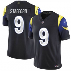 Men Los Angeles Rams 9 Matthew Stafford Black 2025 F U S E Rivalries Vapor Limited Stitched Football Jersey Men Los Angeles Rams 9 Matthew Stafford Black 2025 F U S E Rivalries Vapor Limited Stitched Football Jersey
