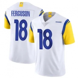 Men Los Angeles Rams Terrance Ferguson #18 White 2024 F U S E Vapor Untouchable Stitched Football Jersey Men Los Angeles Rams Terrance Ferguson #18 White 2024 F U S E Vapor Untouchable Stitched Football Jersey