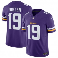 Men Minnesota Vikings 19 Adam Thielen Purple 2024 F U S E  Vapor Untouchable Limited Stitched Jersey
