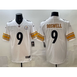 Men Pittsburgh Steelers 9 Chris Boswell White Vapor Untouchable Stitched Jersey