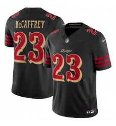 Youth San Francisco 49ers 23 Christian McCaffrey Black 2025 F U S E Rivalries Vapor Limited Stitched Football Jersey