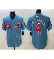 Men Chicago Cubs 4 Pete Crow Armstrong Blue 2025 Tokyo Series 2nd Alternate Limited Stitched Baseball Jersey Men Chicago Cubs 4 Pete Crow Armstrong Blue 2025 Tokyo Series 2nd Alternate Limited Stitched Baseball Jersey