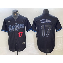 Men Los Angeles Dodgers 17 Shohei Ohtani Black Cool Base Stitched Baseball Jersey 40 Men Los Angeles Dodgers 17 Shohei Ohtani Black Cool Base Stitched Baseball Jersey 40