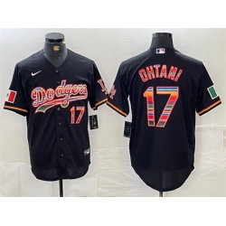 Men Los Angeles Dodgers 17 Shohei Ohtani Black Mexico Cool Base Stitched Baseball Jersey Men Los Angeles Dodgers 17 Shohei Ohtani Black Mexico Cool Base Stitched Baseball Jersey