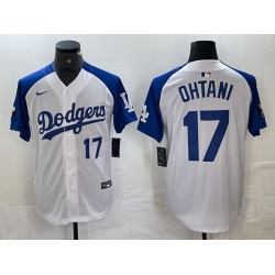 Men Los Angeles Dodgers 17 Shohei Ohtani White Blue Vin Patch Cool Base Stitched Baseball Jersey 6 Men Los Angeles Dodgers 17 Shohei Ohtani White Blue Vin Patch Cool Base Stitched Baseball Jersey 6