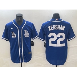 Men Los Angeles Dodgers 22 Clayton Kershaw Blue Cool Base Stitched Baseball Jersey Men Los Angeles Dodgers 22 Clayton Kershaw Blue Cool Base Stitched Baseball Jersey