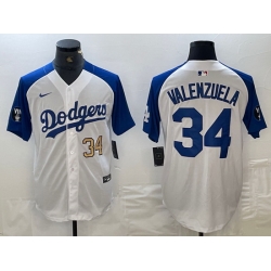 Men Los Angeles Dodgers 34 Toro Valenzuela White Blue Vin Patch Cool Base Stitched Baseball Jersey 9 Men Los Angeles Dodgers 34 Toro Valenzuela White Blue Vin Patch Cool Base Stitched Baseball Jersey 9
