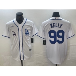 Men Los Angeles Dodgers 99 Joe Kelly White City Connect Cool Base Stitched Baseball Jersey 1 Men Los Angeles Dodgers 99 Joe Kelly White City Connect Cool Base Stitched Baseball Jersey 1