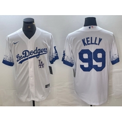 Men Los Angeles Dodgers 99 Joe Kelly White City Connect Cool Base Stitched Baseball Jersey 6 Men Los Angeles Dodgers 99 Joe Kelly White City Connect Cool Base Stitched Baseball Jersey 6