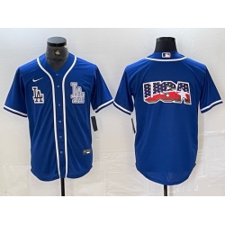 Men Los Angeles Dodgers Big logo Blue Cool Base Stitched Baseball Jersey 5 Men Los Angeles Dodgers Big logo Blue Cool Base Stitched Baseball Jersey 5