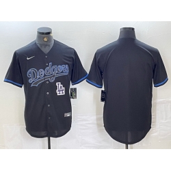 Men Los Angeles Dodgers Team Big Logo Black Cool Base Stitched Baseball Jersey 6 Men Los Angeles Dodgers Team Big Logo Black Cool Base Stitched Baseball Jersey 6