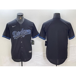 Men Los Angeles Dodgers Team Big Logo Black Cool Base Stitched Baseball Jersey 7 Men Los Angeles Dodgers Team Big Logo Black Cool Base Stitched Baseball Jersey 7