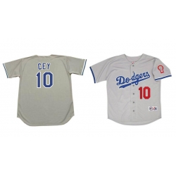 Men Ron Cey 1981 Los Angeles Dodgers Grey Road Jersey