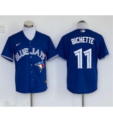 Men Toronto Blue Jays 11 Bo Bichette Royal Cool Base Stitched Baseball Jersey Men Toronto Blue Jays 11 Bo Bichette Royal Cool Base Stitched Baseball Jersey