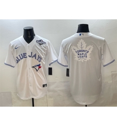 Men Toronto Blue Jays  26 Leafs White 2025 World Series With White Leafs Logo Cool Base Stitched Baseball Jersey Men Toronto Blue Jays  26 Leafs White 2025 World Series With White Leafs Logo Cool Base Stitched Baseball Jersey