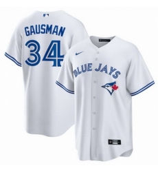 Men Toronto Blue Jays 34 Kevin Gausman White Home Cool Base Stitched Baseball Jersey Men Toronto Blue Jays 34 Kevin Gausman White Home Cool Base Stitched Baseball Jersey