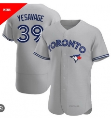 Men Toronto Blue Jays 39 Trey Yesavage Cool Base Stitched Baseball Jersey Gray Men Toronto Blue Jays 39 Trey Yesavage Cool Base Stitched Baseball Jersey Gray