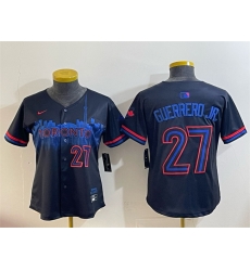 Youth Toronto Blue Jays 27 Vladimir Guerrero Jr  Navy 2024 City Connect Limited Stitched Baseball Jersey