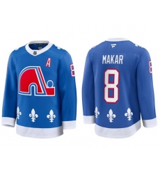 Men Colorado Avalanche 8 Cale Makar Blue Fanatics Blue 2024 25 Home Stitched Jersey