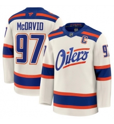 Men Edmonton Oilers 97 Connor McDavid Light Beige Alternate With C Patch Stitched Hockey Jersey Men Edmonton Oilers 97 Connor McDavid Light Beige Alternate With C Patch Stitched Hockey Jersey