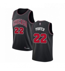 Womens Chicago Bulls 22 Otto Porter Swingman Black Basketball Jersey Statement Edition 