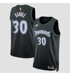 Men Minnesota Timberwolves 30 Julius Randle Black 2025 Classic Edition Stitched Jersey Men Minnesota Timberwolves 30 Julius Randle Black 2025 Classic Edition Stitched Jersey