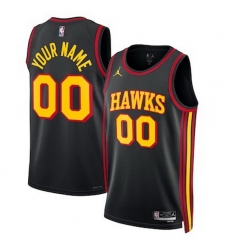Men Women Youth Toddler Atlanta Hawks Custom Nike NBA Stitched Jersey Black
