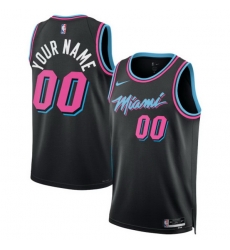 Miami Heat Nike Unisex 2025 2026 City Edition Swingman Custom Jersey Black