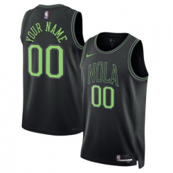 New Orleans Pelicans Nike Unisex 2025 2026 City Edition Swingman Custom Jersey Black