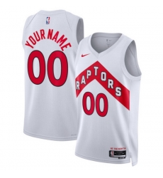 Toronto Raptors Nike Unisex Swingman Custom Jersey White Association Edition