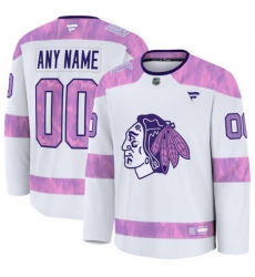 Men Women Youth Chicago Blackhawks Fanatics 2024 Hockey Fights Cancer Custom Practice Jersey White Men Women Youth Chicago Blackhawks Fanatics 2024 Hockey Fights Cancer Custom Practice Jersey White