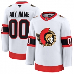 Men Women Youth Ottawa Senators Fanatics White Away Premium Custom Jersey