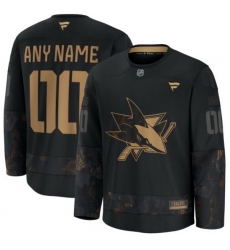 Men Women Youth San Jose Sharks Fanatics 2024 Military Appreciation Custom Practice Jersey Black Men Women Youth San Jose Sharks Fanatics 2024 Military Appreciation Custom Practice Jersey Black