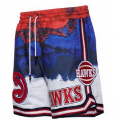 NBA Shorts Atlanta Hawks Blue Red NBA Shorts Atlanta Hawks Blue Red