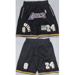 Men Los Angeles Lakers 23 LeBron James Black 2025 Shorts   Men Los Angeles Lakers 23 LeBron James Black 2025 Shorts