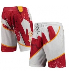 Atlanta NBA Red White Shorts Atlanta NBA Red White Shorts
