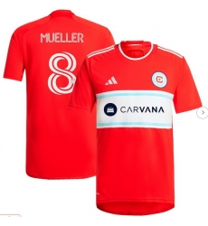 Men's Chicago Fire Chris Mueller adidas Red 2024 Return To Red Replica Player Jersey Men's Chicago Fire Chris Mueller adidas Red 2024 Return To Red Replica Player Jersey