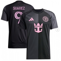 Men's Inter Miami CF Luis Suarez adidas Black 2025 The Fortitude Kit Replica Player Jersey