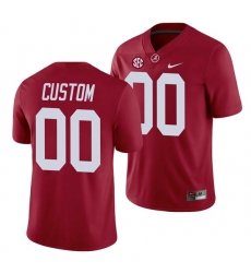 Alabama Crimson Tide Custom Game Crimson College Football Jersey Alabama Crimson Tide Custom Game Crimson College Football Jersey