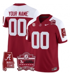 Men Women Youth Alabama Crimson Tide Nick Saban 7x Champions Patch Vapor Custom Jersey All Stitched Crimson Aternate Men Women Youth Alabama Crimson Tide Nick Saban 7x Champions Patch Vapor Custom Jersey All Stitched Crimson Aternate