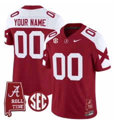 Men Women Youth Alabama Crimson Tide Vapor Limited Custom Jersey V6 Alabama Map All Stitched Crimson Aternate