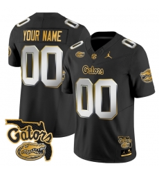 Men Women Youth Florida Gators 2024 Florida Patch Gold Vapor Limited Custom Jersey All stitched Black Limited