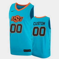 Men Women Youth Toddler Oklahoma State Cowboys Custom College Basketball Blue Jersey