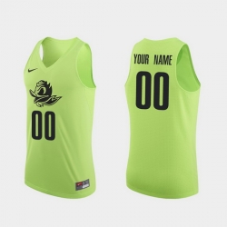 Men Women Youth Toddler Oregon Ducks Custom Apple Green Authentic College Basketball Jersey 0A